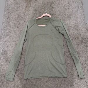 lululemon athletica Long Sleeve Seamless Tee - Olive